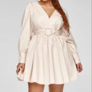 #8❤️ BRAND NEW FASHION TO FIGURE JILLIAN BELTED A-LINE DRESS